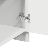 Bedside Cabinet White 45x34x44.5 cm Engineered Wood