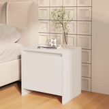 Bedside Cabinets 2 pcs White 45x34x44.5 cm Engineered Wood - Side View
