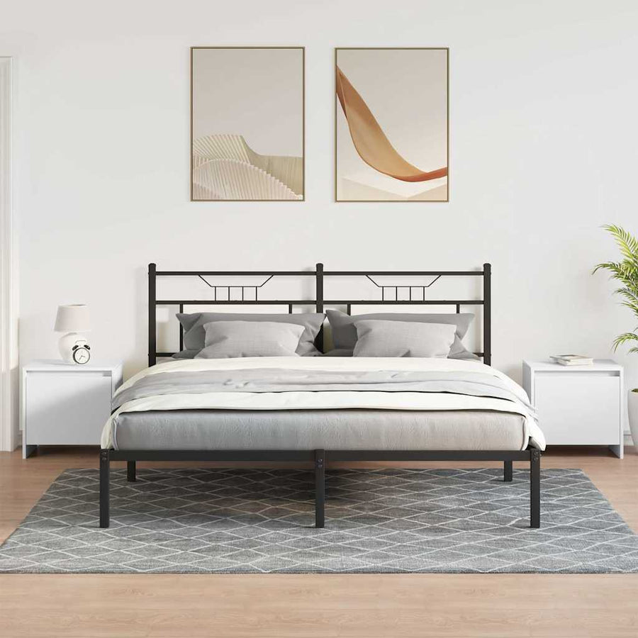 Bedside Cabinets 2 pcs White 45x34x44.5 cm Engineered Wood