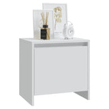 Bedside Cabinets 2 pcs White 45x34x44.5 cm Engineered Wood - Top-Down View