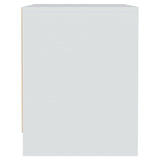 Bedside Cabinets 2 pcs White 45x34x44.5 cm Engineered Wood - Low Angle