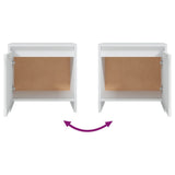 Bedside Cabinets 2 pcs White 45x34x44.5 cm Engineered Wood
