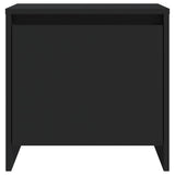 Bedside Cabinet Black 45x34x44.5 cm Engineered Wood