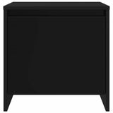 Bedside Cabinet Black 45x34x44.5 cm Engineered Wood