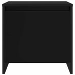 Bedside Cabinet Black 45x34x44.5 cm Engineered Wood