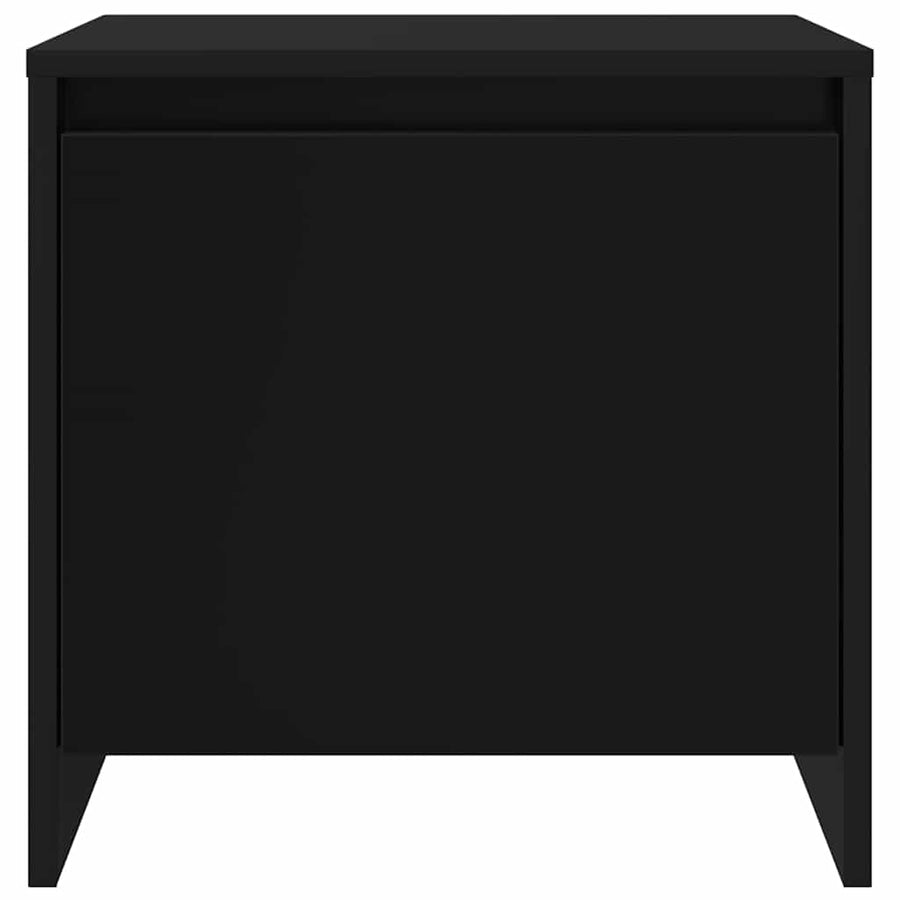 Bedside Cabinet Black 45x34x44.5 cm Engineered Wood