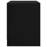 Bedside Cabinet Black 45x34x44.5 cm Engineered Wood