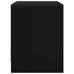 Bedside Cabinet Black 45x34x44.5 cm Engineered Wood