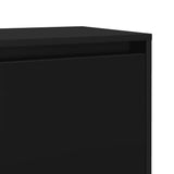 Bedside Cabinet Black 45x34x44.5 cm Engineered Wood
