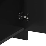 Bedside Cabinet Black 45x34x44.5 cm Engineered Wood - Extra Image