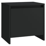 Bedside Cabinets 2 pcs Black 45x34x44.5 cm Engineered Wood - 45-Degree Angle