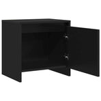 Bedside Cabinets 2 pcs Black 45x34x44.5 cm Engineered Wood