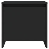 Bedside Cabinets 2 pcs Black 45x34x44.5 cm Engineered Wood - Rear View