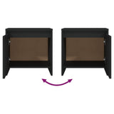 Bedside Cabinets 2 pcs Black 45x34x44.5 cm Engineered Wood