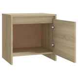 Bedside Cabinet Sonoma Oak 45x34x44.5 cm Engineered Wood - Top-Down View
