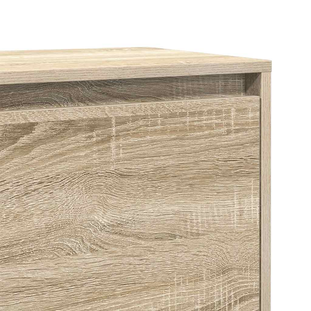 Bedside Cabinet Sonoma Oak 45x34x44.5 cm Engineered Wood
