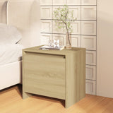 Bedside Cabinets 2 pcs Sonoma Oak 45x34x44.5 cm Engineered Wood - Side View