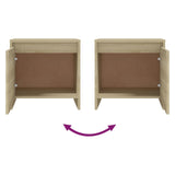 Bedside Cabinets 2 pcs Sonoma Oak 45x34x44.5 cm Engineered Wood - Extra Image