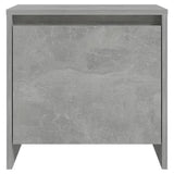 Bedside Cabinet Concrete Grey 45x34x44.5 cm Engineered Wood - Top-Down View
