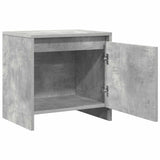 Bedside Cabinet Concrete Grey 45x34x44.5 cm Engineered Wood - 45-Degree Angle