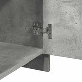 Bedside Cabinet Concrete Grey 45x34x44.5 cm Engineered Wood