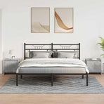 Bedside Cabinets 2 pcs Concrete Grey 45x34x44.5 cm