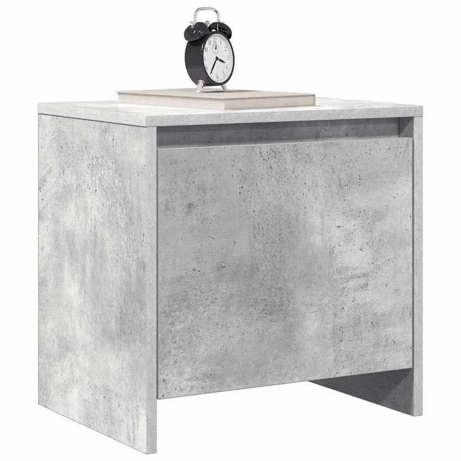 Bedside Cabinets 2 pcs Concrete Grey 45x34x44.5 cm