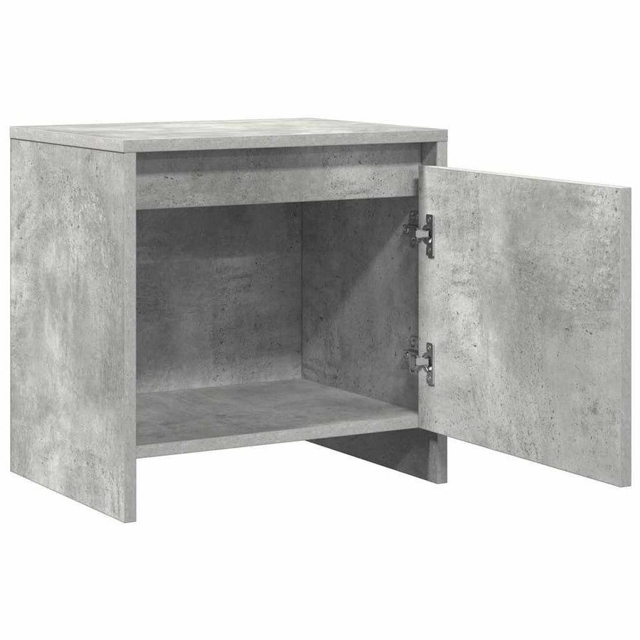 Bedside Cabinets 2 pcs Concrete Grey 45x34x44.5 cm