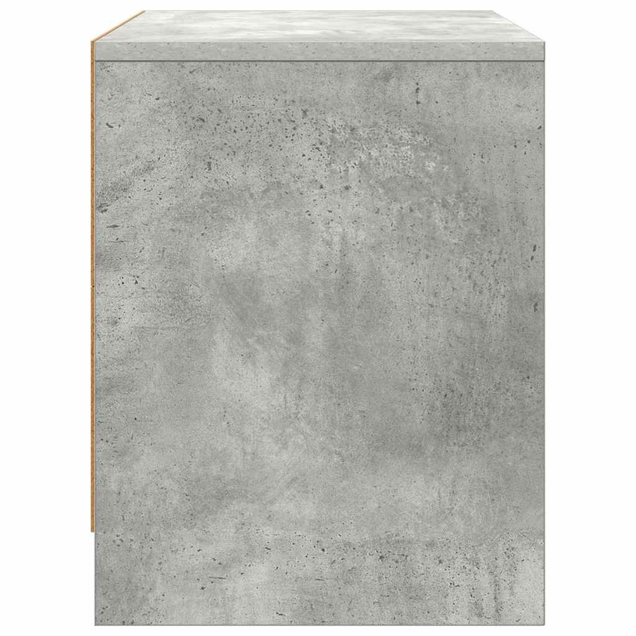 Bedside Cabinets 2 pcs Concrete Grey 45x34x44.5 cm
