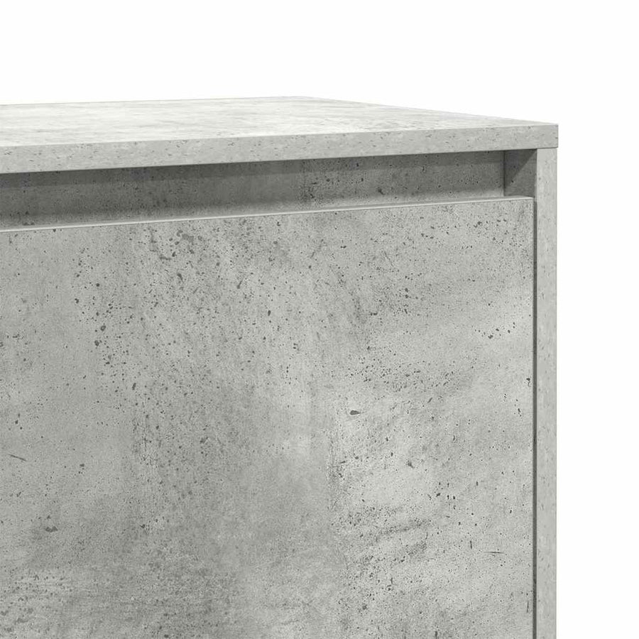 Bedside Cabinets 2 pcs Concrete Grey 45x34x44.5 cm