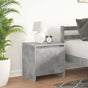 Bedside Cabinets 2 pcs Concrete Grey 45x34x44.5 cm