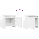 Bedside Cabinet High Gloss White 45x34x44.5 cm Engineered Wood
