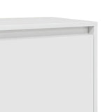Bedside Cabinet High Gloss White 45x34x44.5 cm Engineered Wood
