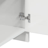 Bedside Cabinet High Gloss White 45x34x44.5 cm Engineered Wood