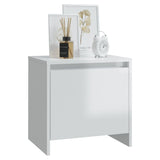 Bedside Cabinets 2 pcs High Gloss White 45x34x44.5 cm Engineered Wood - Top-Down View