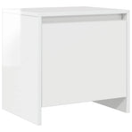 Bedside Cabinets 2 pcs High Gloss White 45x34x44.5 cm Engineered Wood