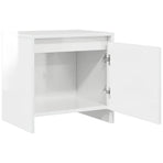 Bedside Cabinets 2 pcs High Gloss White 45x34x44.5 cm Engineered Wood