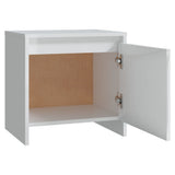 Bedside Cabinets 2 pcs High Gloss White 45x34x44.5 cm Engineered Wood - Close-Up Angle