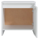 Bedside Cabinets 2 pcs High Gloss White 45x34x44.5 cm Engineered Wood - Low Angle