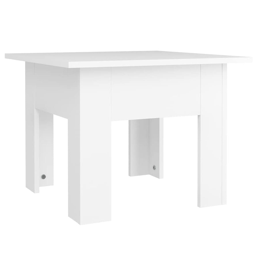Coffee Table White 55x55x42 cm Engineered Wood