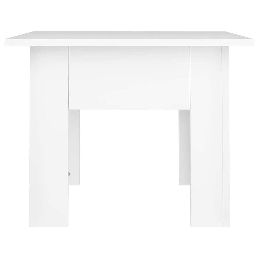 Coffee Table White 55x55x42 cm Engineered Wood