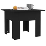 Coffee Table Black 55x55x42 cm Engineered Wood - Top-Down View