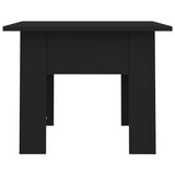 Coffee Table Black 55x55x42 cm Engineered Wood