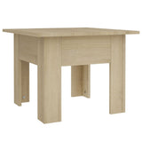 Coffee Table Sonoma Oak 55x55x42 cm Engineered Wood - Front View