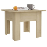 Coffee Table Sonoma Oak 55x55x42 cm Engineered Wood - Top-Down View