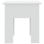 Coffee Table White 40x40x42 cm Engineered Wood