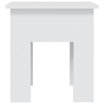 Coffee Table White 40x40x42 cm Engineered Wood