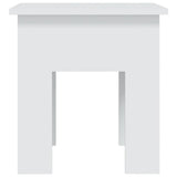 Coffee Table White 40x40x42 cm Engineered Wood - Rear View