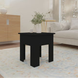Coffee Table Black 40x40x42 cm Engineered Wood