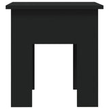 Coffee Table Black 40x40x42 cm Engineered Wood - 45-Degree Angle